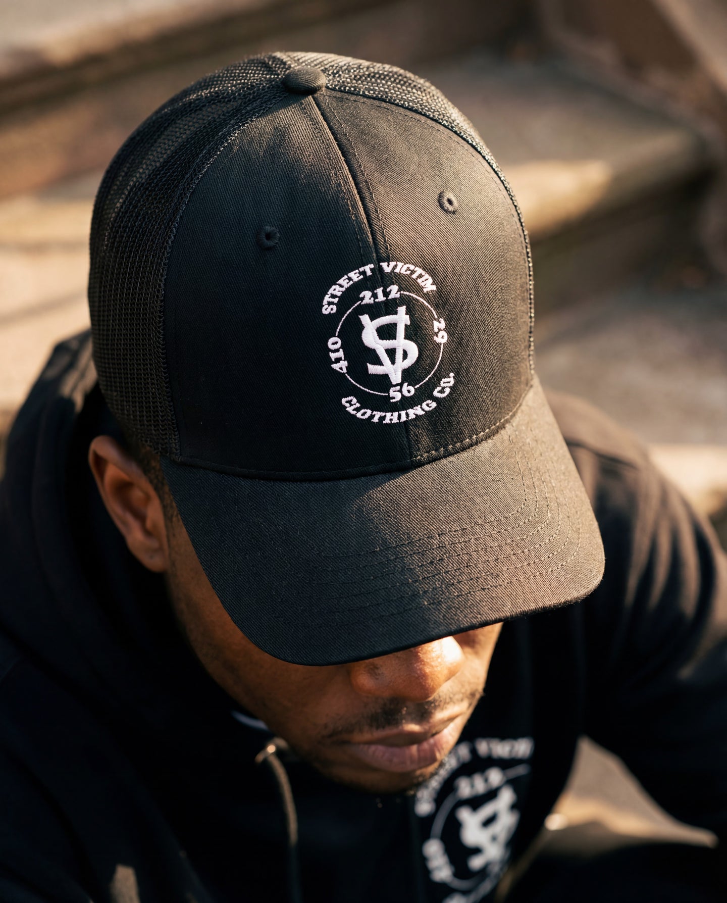 Black Trucker Hat